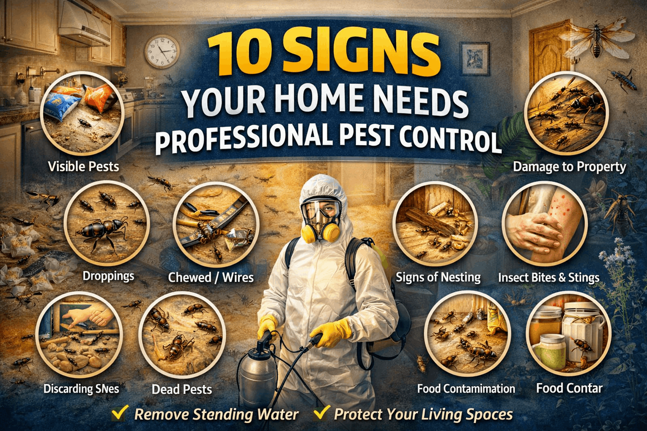 10 Signs Your Home Needs Professional Pest Control